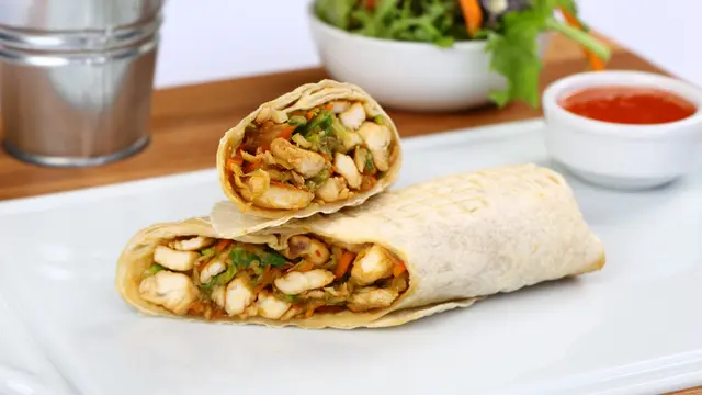 tortilla sandwich wrap gulung