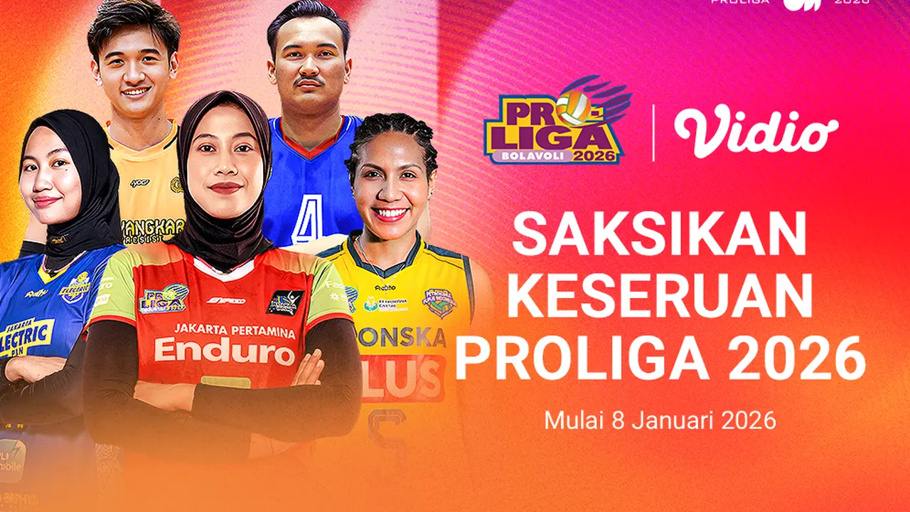 Ikuti keseruan Proliga 2026 eksklusif di Vidio. (dok. vidio.com)