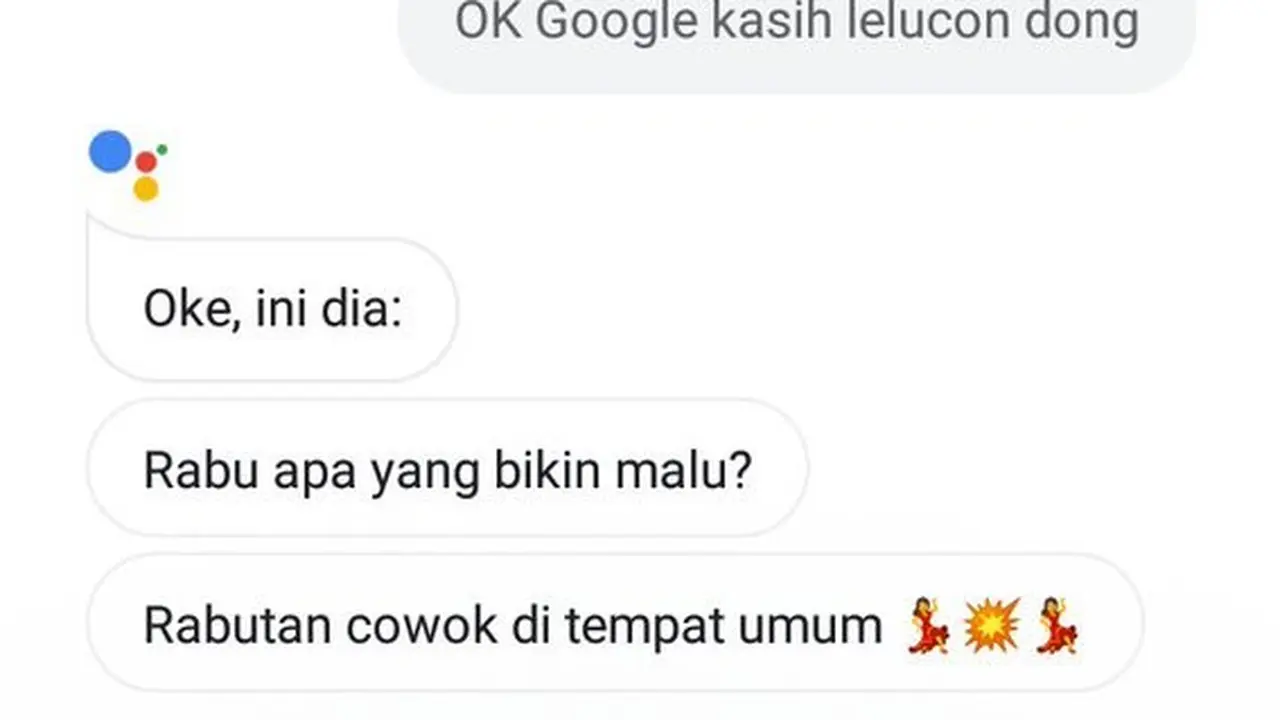 Tebakan Asisten Google (Sumber: Twitter/@niekensinlar