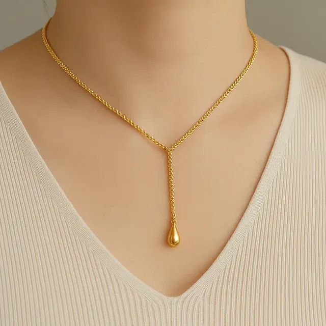 Model Kalung Emas 3 Gram Terbaru untuk Leher Pendek