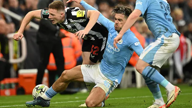 Hasil Newcastle United vs Manchester City di Carabao Cup