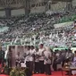 Presiden Jokowi hadiri Hari Guru Nasional dan HUT PGRI di Bekasi. (Liputan6.com/Lizsa Egehem)