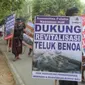 Parade Budaya mendukung revitalisasi Teluk Benoa, Bali. (Liputan6.com/Dewi Divianta)