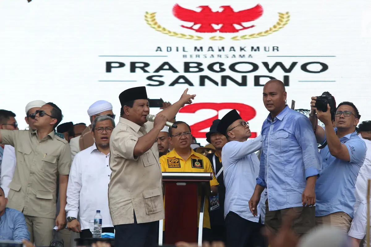 Bersama Tokoh Koalisi Indonesia Adil Makmur, Capres Prabowo Sapa Pendukung di Bogor