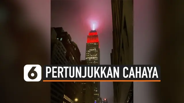 VIDEO: Empire State Hibur Warga New York di Tengah Lockdown
