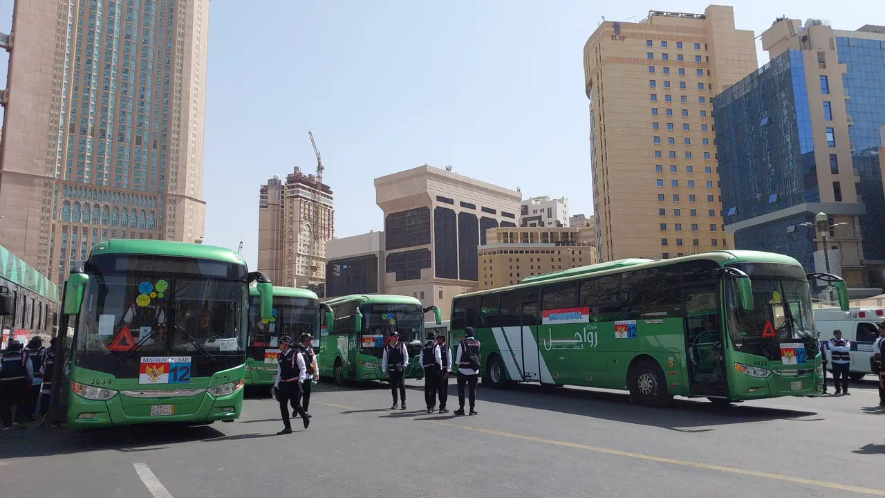 450 Bus Sholawat siap melayani mobilitas jemaah haji Indonesia selama di Makkah, Arab Saudi selama 24 jam nonstop