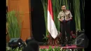 Wakapolri Komjen Pol. Badrodin Haiti memberikan arahan saat pembukaan Rapim TNI-Polri di Gedung PTIK, Jakarta, Selasa (3/3/2015). Rapim TNI dan Polri mengambil tema Sinergitas TNI-Polri Penggerak Revolusi Mental. (Liputan6.com/Faizal Fanani)