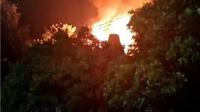 Kondisi rumah adat saat terbakar