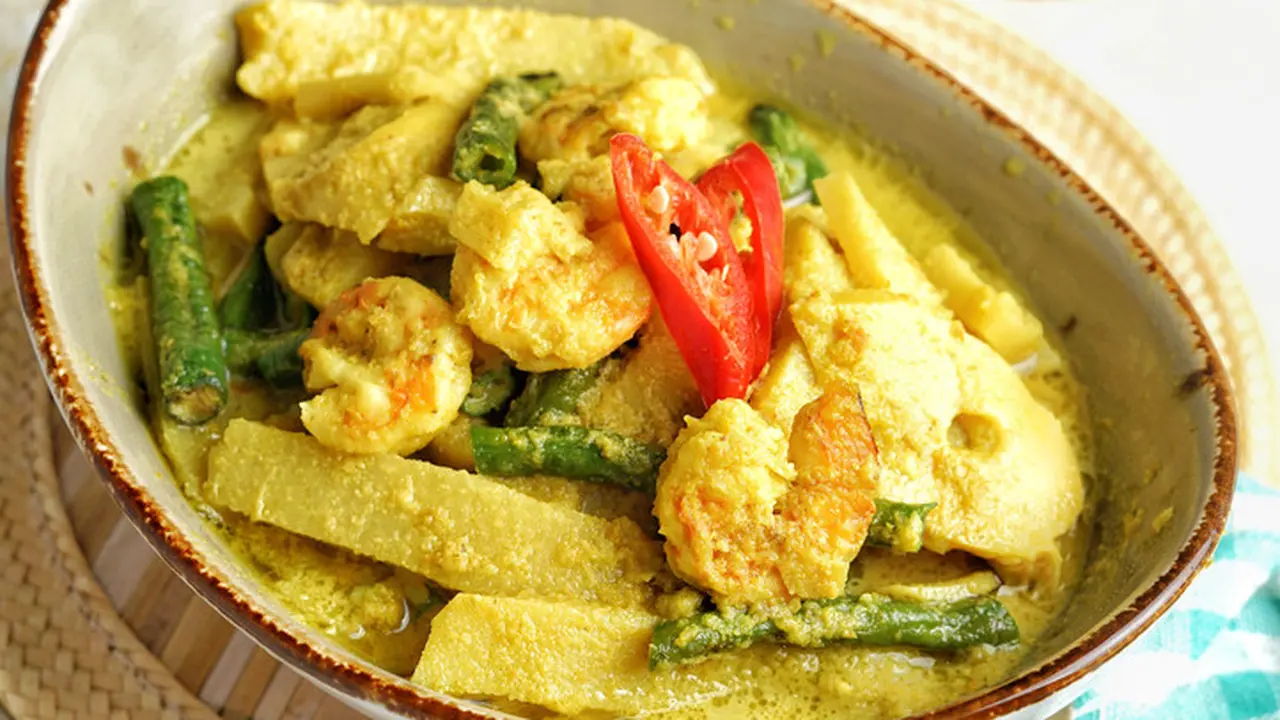 sayur santan rebung umbut kelapa