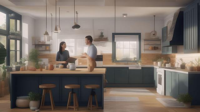 Pasangan suami dan istri tengah merencanakan keuangan keluarga. (Ilustrasi by AI)