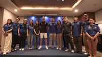 Legenda Chelsea, Gary Cahill hadir dalam The Famous CFC Goes to Jakarta di Ascott Sudirman, Jakarta Pusat, Sabtu (29/11/2025). (Bola.com/Abdul Aziz)