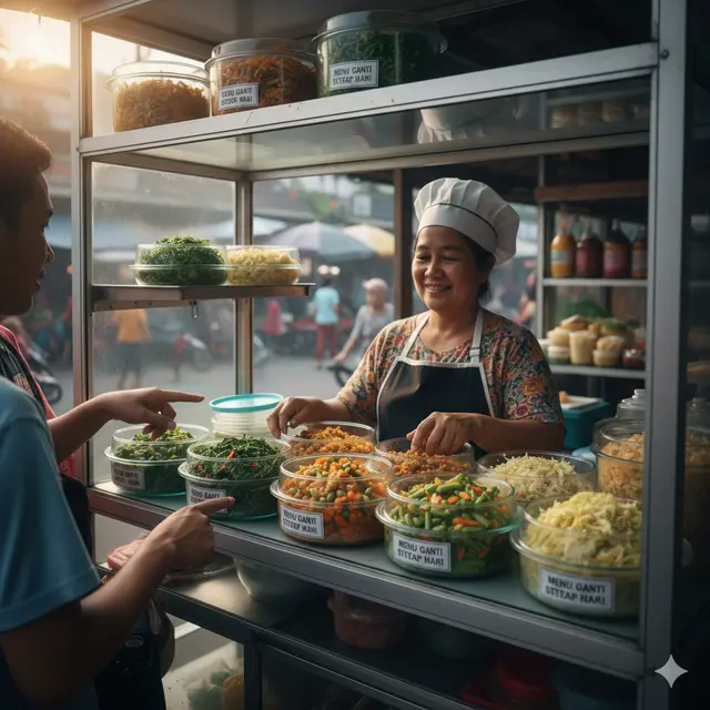 Ide Jualan Lauk Harian Modal Kecil Laku Setiap Hari (Foto: Gemini AI)