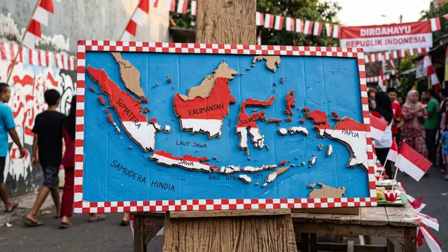 Ide Hiasan 17 Agustus dari Kardus Bekas