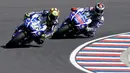Duo Movistar Yamaha, Valentino Rossi dan Jorge Lorenzo bisa ramaikan Sirkuit Sentul (AP Photo/Natacha Pisarenko)