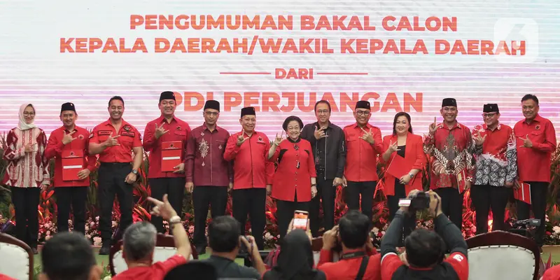 60 Bakal Calon Kepala Daerah Terima Surat Rekomendasi dari PDIP