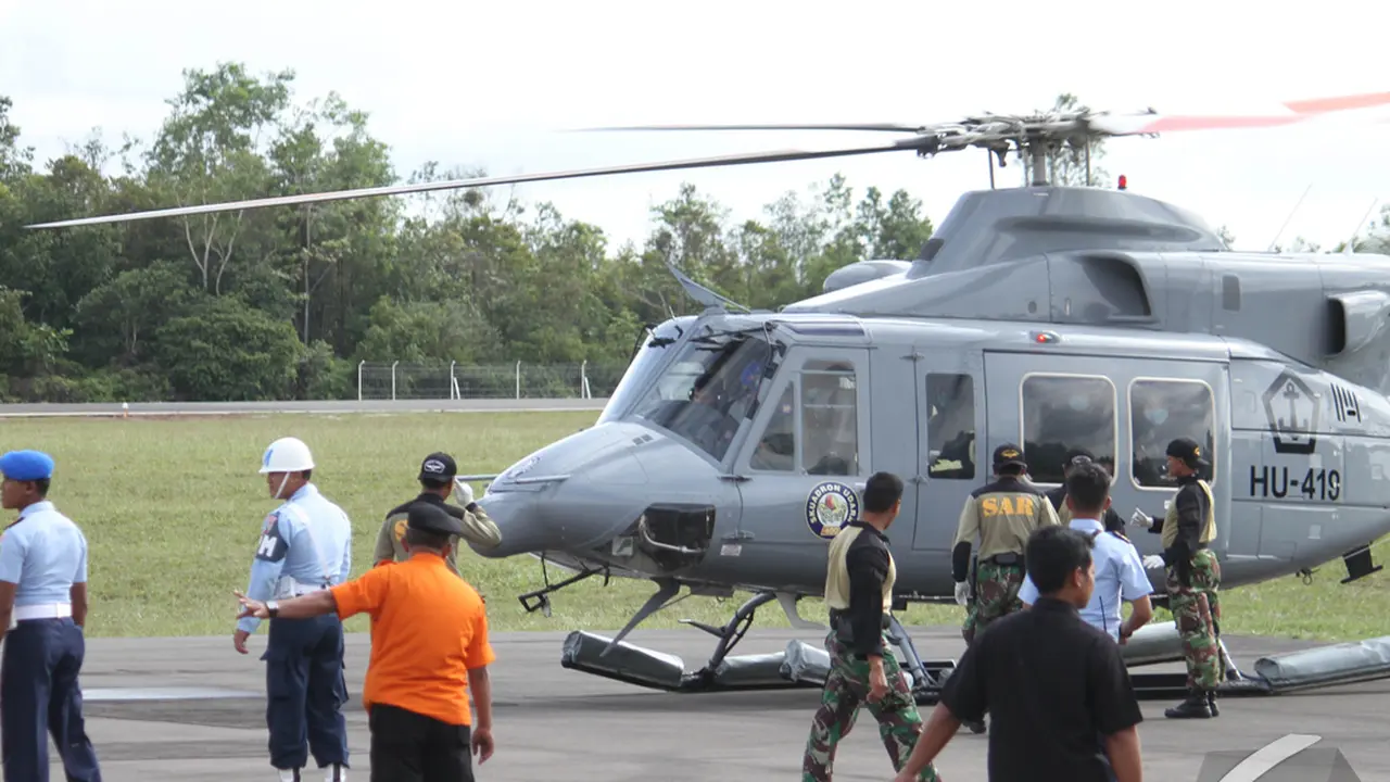 Pendaratan 2 Jenazah AirAsia di Pangkalan Bun