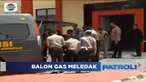Balon gas yang digunakan untuk peresmian Sekolah Polisi Negara Polda Gorontalo meledak membuat tiga brimob alami luka bakar.