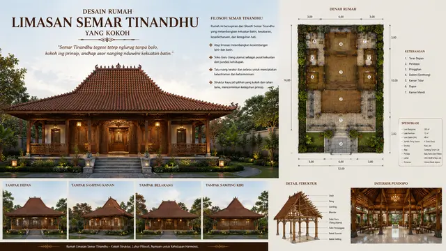 Rumah Limasan Semar Tinandhu yang Kokoh