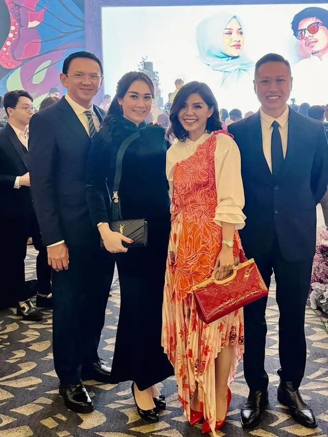 Puput dan Ahok di ultah Ashanty ke-40