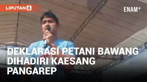 VIDEO: Kaesang Hadiri Deklarasi Prabowo-Gibran Petani Bawang Merah