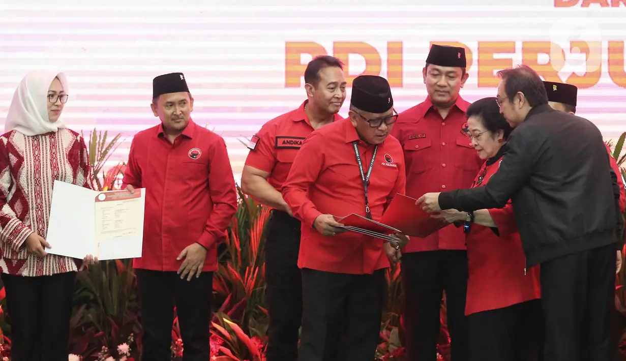 Secara resmi, PDIP mengumumkan 60 bakal calon kepala daerah. (Liputan6.com/Angga Yuniar)