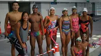 Para perenang pelatnas proyeksi SEA Games 2017 menjalani uji coba pada ajang bertajuk 48th Singapore Age Group Swimming Championship (SNAG) di OCBC Aquatic Centre, Singapura, 14-19 Maret 2017. (PB PRSI)