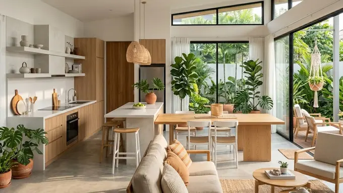 Konsep Open Space yang Menyatukan Ruang Keluarga dan Dapur