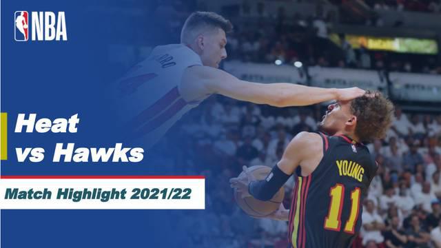 Berita video highlight pertandingan antara Miami Heat Vs Atlanta Hawks di game 1 playoffs NBA 2021-2022. Heat berhasil meraih kemenangan 115-91 atas Hawks pada pertandingan yang berlangsung, Senin (18/4/22).