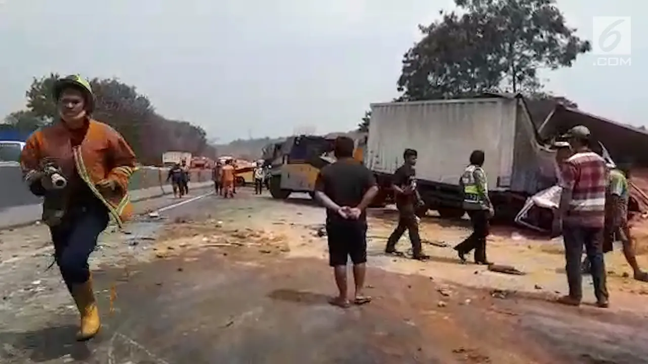 Tewaskan 7 Orang, Begini Penampakan Kecelakaan Maut Tol Cipularang