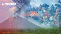 Ilustrasi bencana erupsi gunung semeru (Liputan6.com / Abdillah)