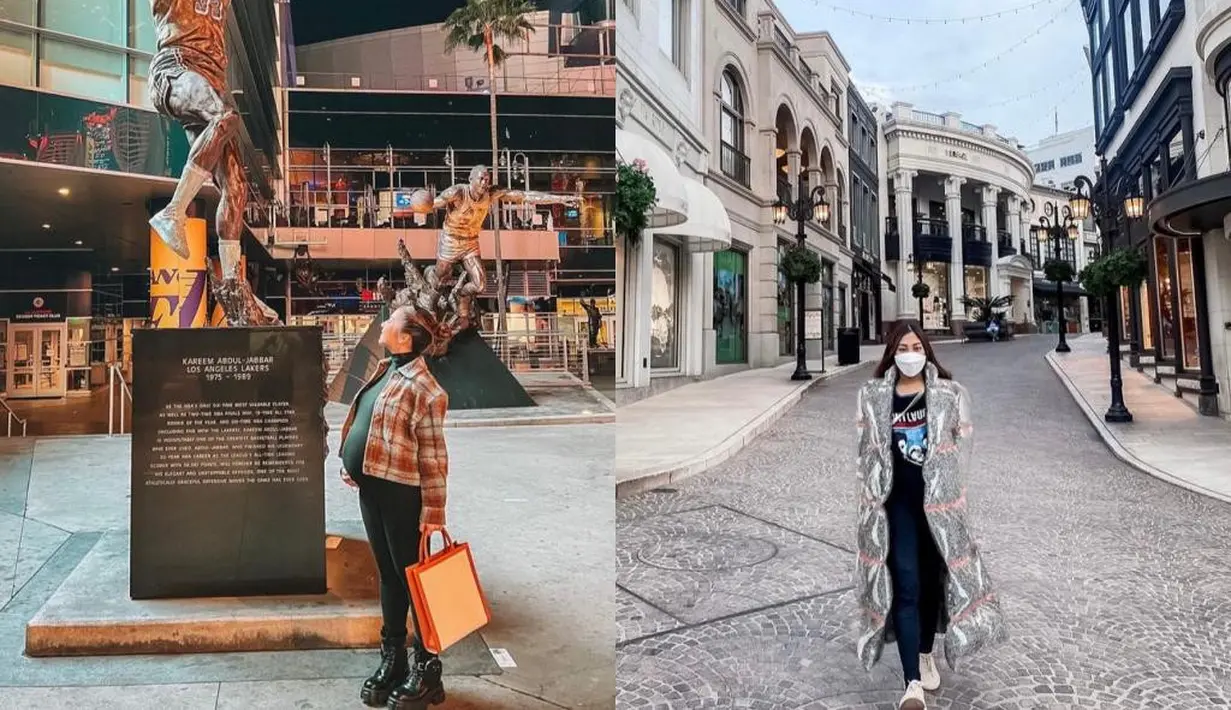 Sama-sama pakai outer, Nikita memilih plaid jacket yang dipadukan dengan turtleneck dan celana panjang warna hitam. Sementara sang adik, memilih long coat yang dipadukan dengan t-shirt dan celana panjang warna hitam. (Instagram/nikitawillyofficial94/winonawilly16).