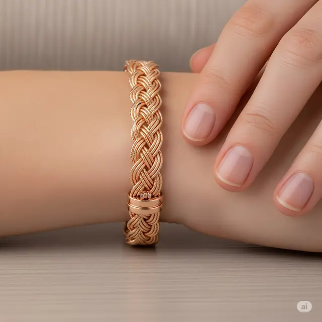 Gelang Anyam Model Braid Polos