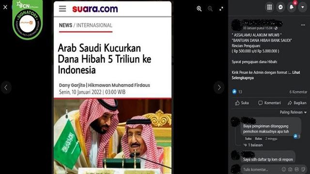 Cek Fakta: Tidak Benar Artikel Berjudul 