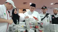 Menteri Agama Lukman Hakim Saifuddin terus berupaya memenuhi keinginan makanan katering jemaah haji. (www.haji.kemenag.go.id)