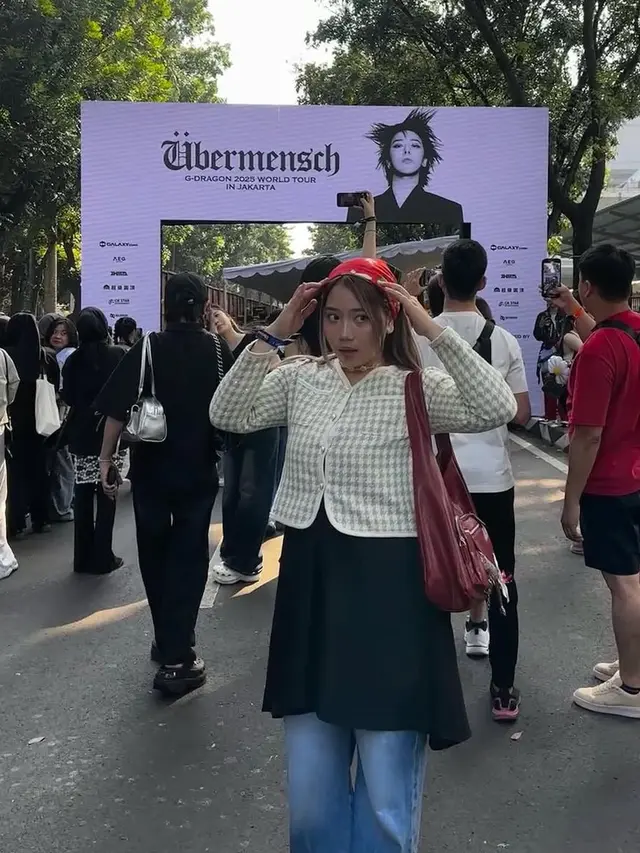 Camillia Azzahra Putri Ridwan Kamil saat Nonton Konser G-Dragon Jakarta. [@camilliaazr]