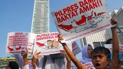 Unjuk Rasa Pelajar Ajukan Syarat Capres