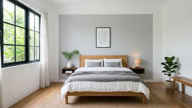 Tips Memadukan 2 Warna Cat Kamar Tidur (AI Generated)