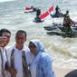 Gubernur DKI Jakarta Anies Baswedan saat berada di Kepulauan Seribu. (Liputan6.com/Winda Nelfira)