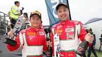 Duet Rio Haryanto/David Tjiptobiantoro T2 Motorsports membawa pulang angka pada seri empat Blancpain GT World Challenge Asia di Sirkuit Internasional Chang, Buriram. (Dok)