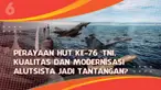 Tentara Nasional Indonesia (TNI) genap berusia 76 tahun pada tanggal 5 Oktober 2021. Beberapa alutsista dipamerkan di sekitar Istana Merdeka kepada masyarakat.