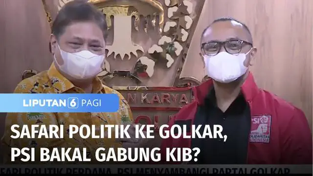 Partai Solidaritas Indonesia (PSI) memulai safari politik pertama, dengan mengunjungi Partai Golkar. Kedua partai menilai, PSI dan Golkar memiliki visi atau pandangan politik yang sama.