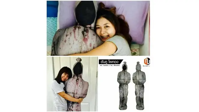 Viral Bantal Bentuk Pocong Dijual Online, Berani Coba?