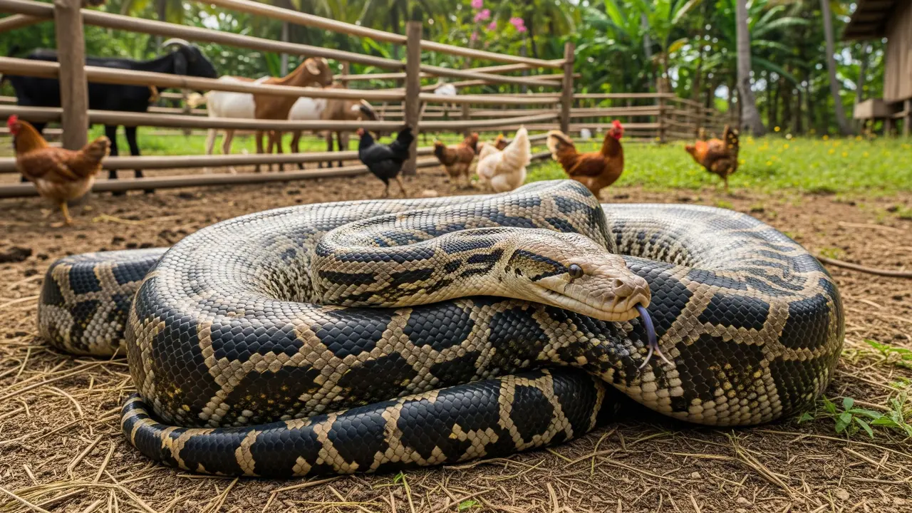 Jenis Ular yang Suka Makan Hewan Ternak
