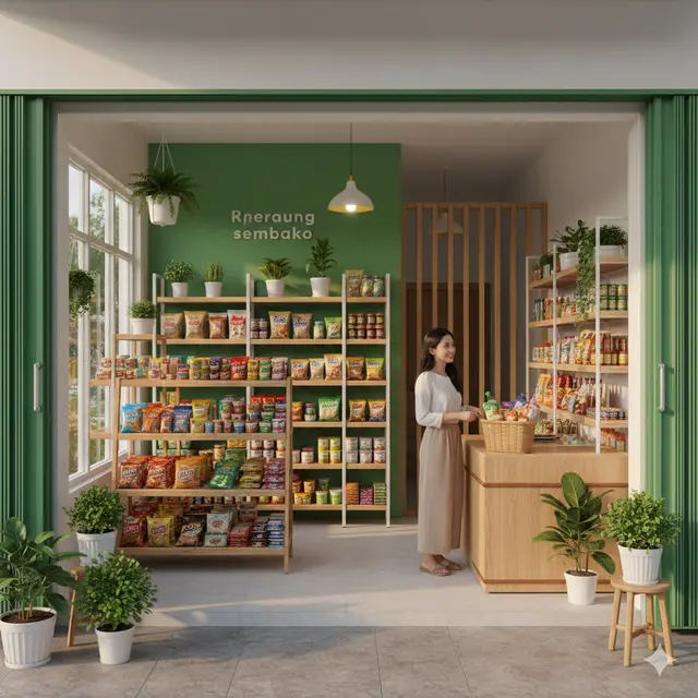 Inspirasi cat warna warung sembako