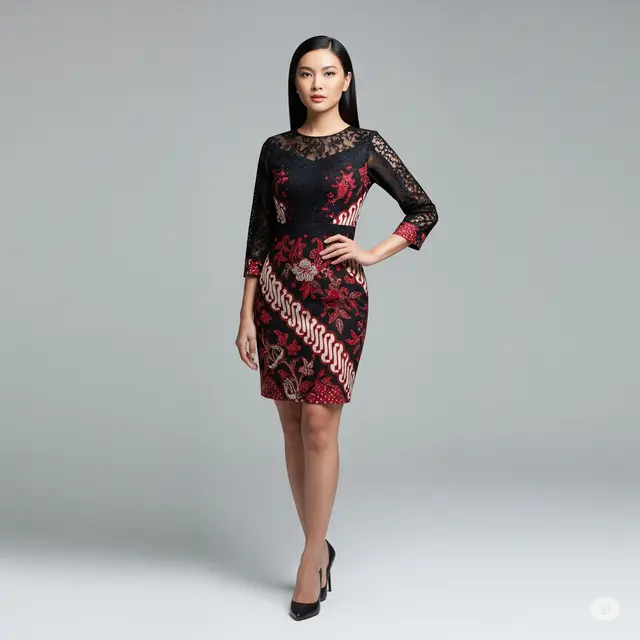 9 Model Gaun Batik Pesta Mewah untuk Acara Spesial: Cocok untuk Semua Usia