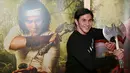 Pemeran Vino G Bastian sempat menolak ketika dipercaya memerankan tokoh Si Pendekar Kapak Maut Naga Geni 212 dalam film Wiro Sableng 212. (Adrian Putra/Bintang.com)