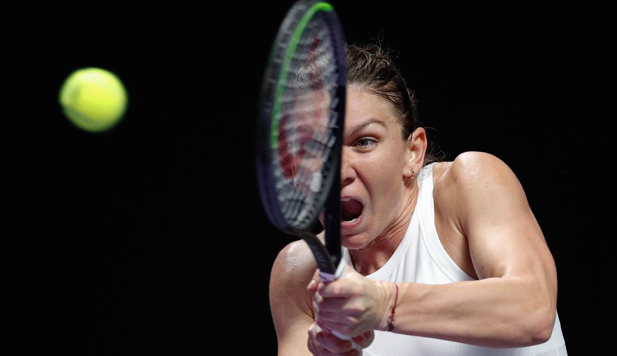 Foto Simona Halep Atasi Perlawanan Bianca Andreescu Di Wta Finals 2019 Bola Liputan6 Com