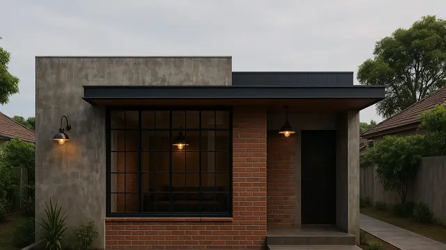 Model Rumah Minimalis Bergaya Retro