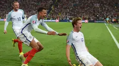 Inggris harus puas bermain imbang 1-1 kontra Rusia pada laga pertama Grup B Piala Eropa 2016 yang berlangsung di Stade Velodrome, Marseille, Minggu (12/6/2016) dini hari WIB. Eric Dier mencetak gol Inggris. (AFP/Paul Ellis)