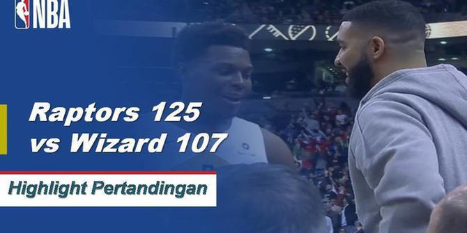 Cuplikan Pertandingan NBA : Raptors 125 vs Wizards 107